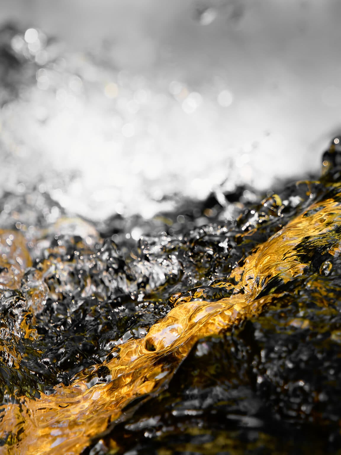 fine art photography of water looking like the Milky Way