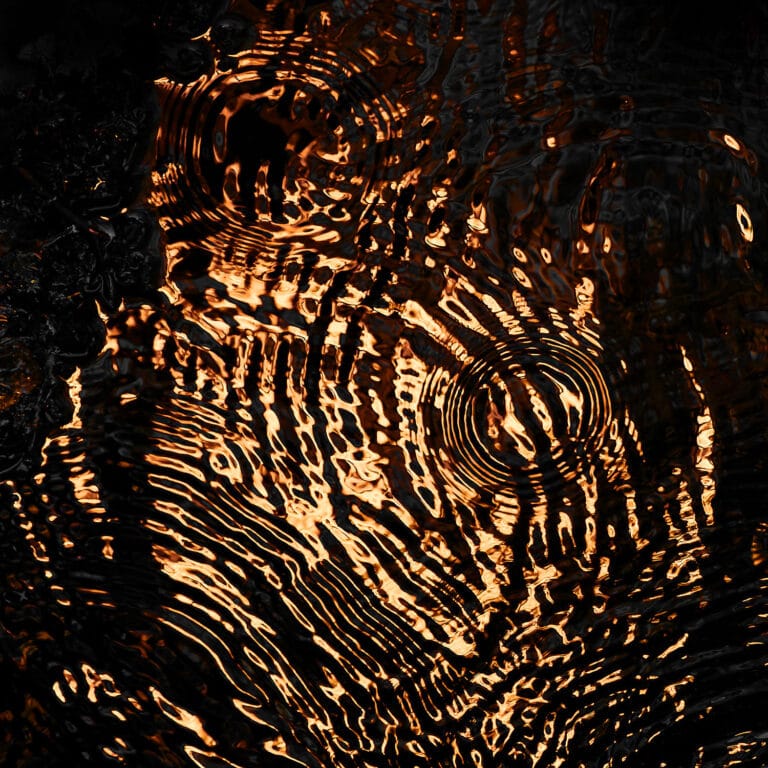 Sonic Waves: abstract photography of water surface with concentric circles