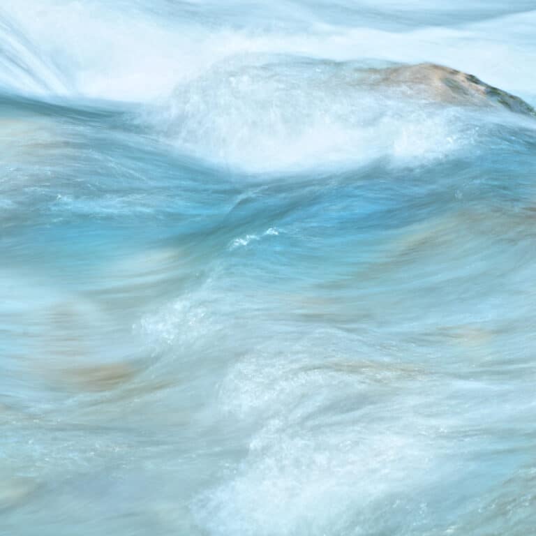 Surfing in Hawaii: impressionistic photography of water