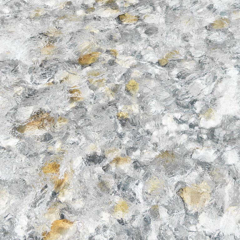 structures and patterns on water surface looking like traces of amber