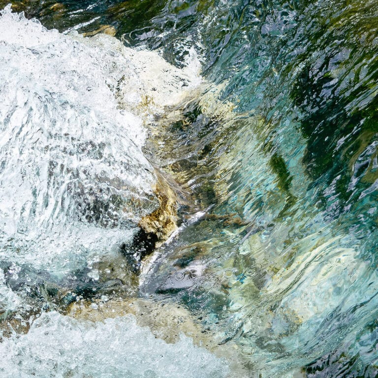 structures in water, looking like a herd of wild horses running untamed